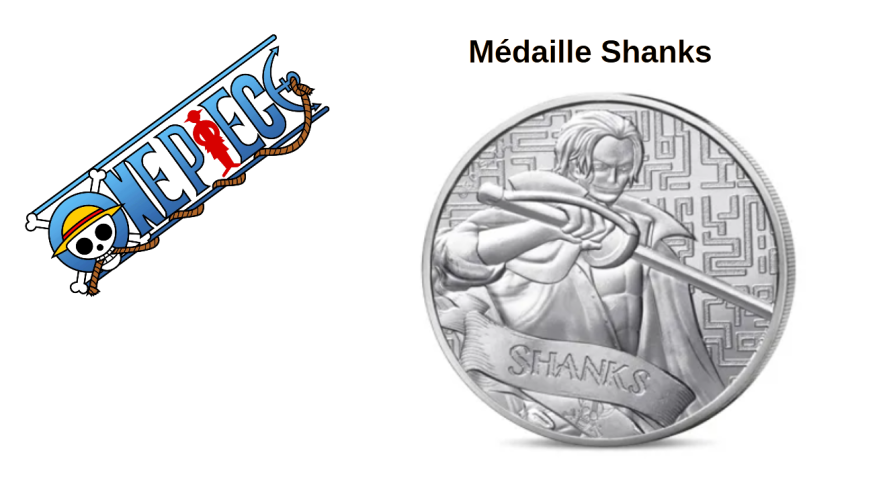 Mini-Médaille Monnaie de Paris One Piece 2025 - Shanks