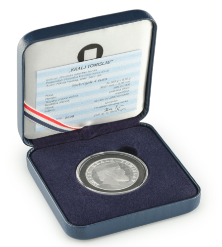 Coffret 4€ Euros Argent 999/1000 Croatie 2025 Kralj Tomislav 1 Oz