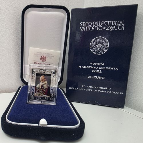 Coffret BE Proof 25€ Euros Argent 925/1000 Vatican 2022 Paul VI