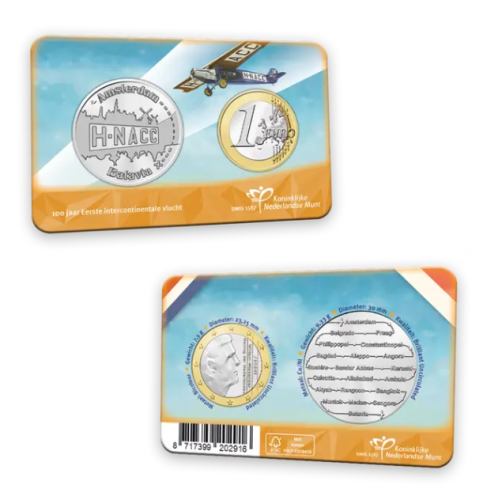 Médaille + 1€ Euros Pays-Bas 2024 - H-NACC