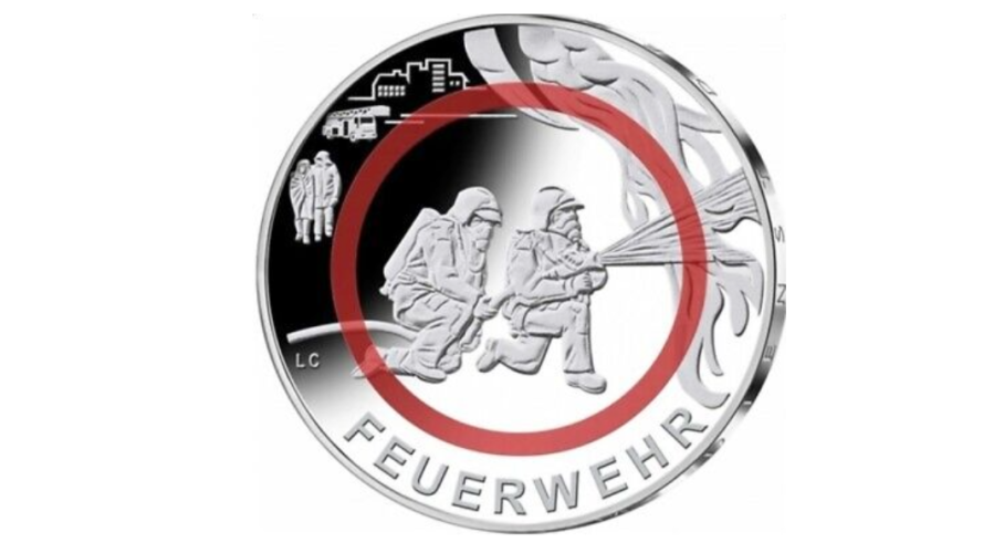 10€ Euros Commémorative Allemagne 2022 - Pompiers Feuerwher