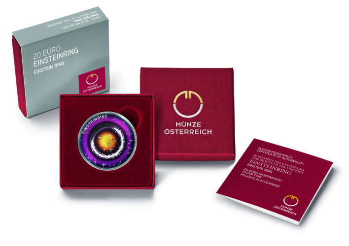 Coffret 20€ Euros Argent 925/1000 Autriche 2025 Einstein Ring