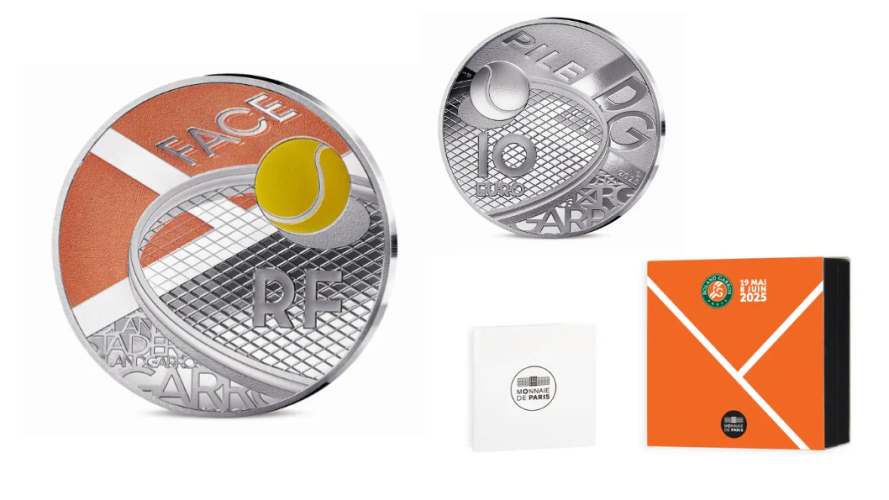 PREVENTE Coffret 10€ Euros Argent BE Proof 999/1000 Rolland Garros 2025