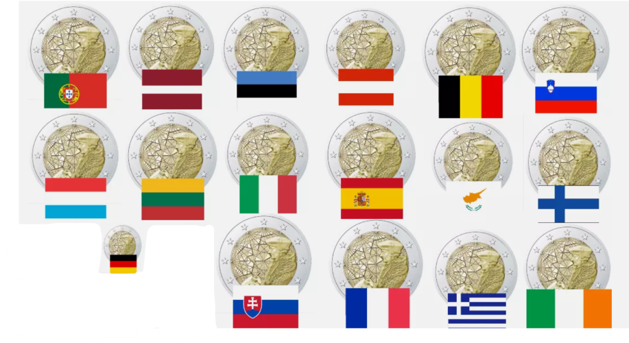 Lot 17 x 2 Euros Commémorative 2022 Erasmus UNC
