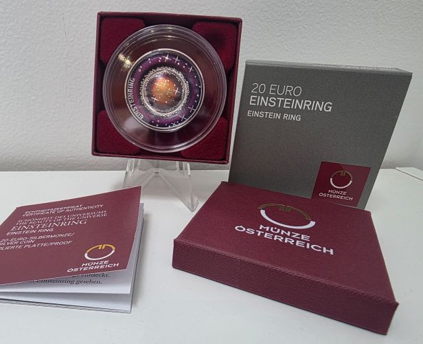 Coffret 20€ Euros Argent 925/1000 Autriche 2025 Einstein Ring