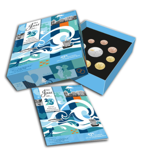 Coffret BE Proof Euros Pays-Bas 2023 - 8 pièces 1 Centime à 2€ + Médaille