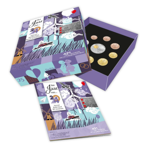 Coffret BE Proof Euros Pays-Bas 2024 - 8 pièces 1 Centime à 2€ + Médaille
