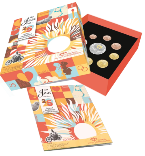 Coffret BE Proof Euros Pays-Bas 2025 - 8 pièces 1 Centime à 2€ + Médaille
