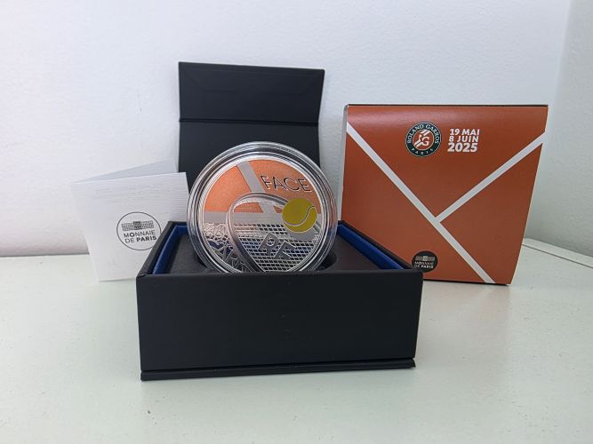 Coffret 10€ Euros Argent BE Proof 999/1000 Roland Garros 2025