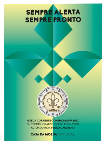Coincard FdC 2€ Euros Commémorative Portugal 2025 "Scoutisme"