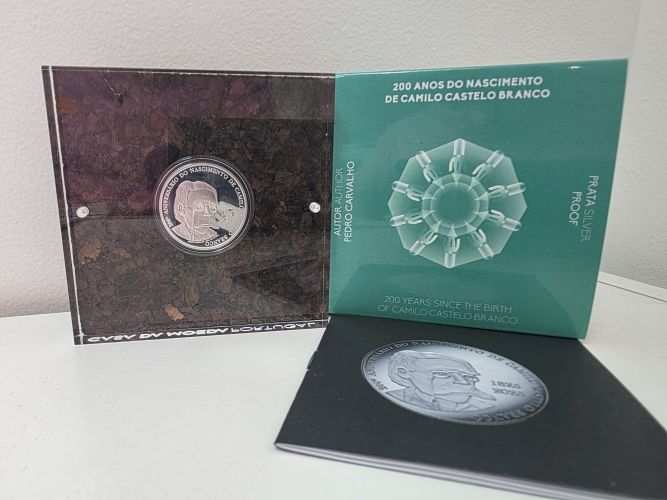 Coffret 5€ Euros Argent 925/1000 Portugal 2025 Camilo Castelo Branco