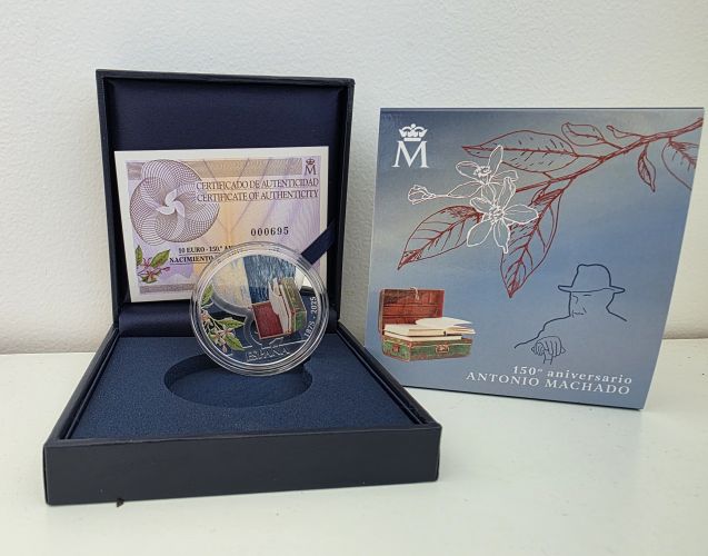 Coffret 10€ Euros Argent 925/1000 Espagne 2025 Machado