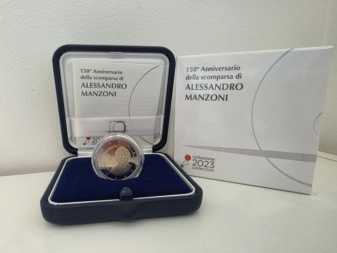 Coffret 2€ Euros BE Proof Commémorative Italie 2023 Alessandro Manzoni