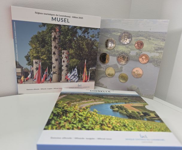 Coffret BU Luxembourg 2025 - 8 pièces + 2€ Commémorative Schuman Version PHOTO