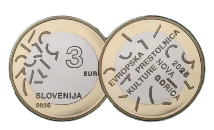 3€ Euros Slovénie 2025 Nova Gorica Capitale de la Culture