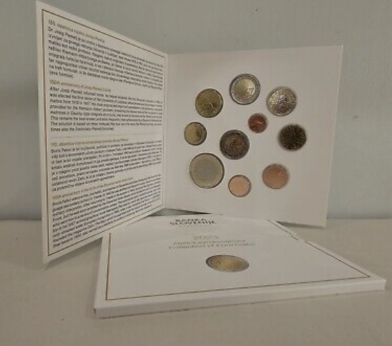 Coffret Serie BU Euros Slovénie 2023 - 8 pièces avec 2€ Josip Plemelj