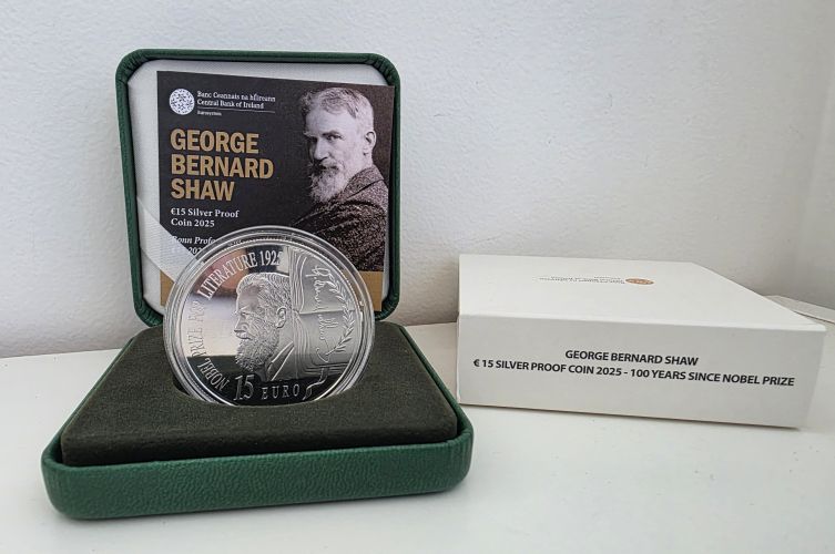 Coffret 15€ Euros Argent 925/1000 Irlande 2025 - George Bernard Shaw