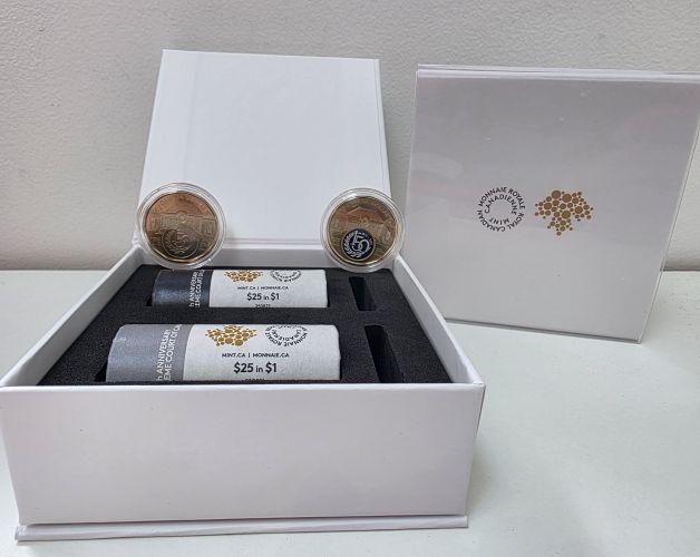 Coffret 2 Rouleaux 1$ Commemorative Canada 2025 Court Suprême