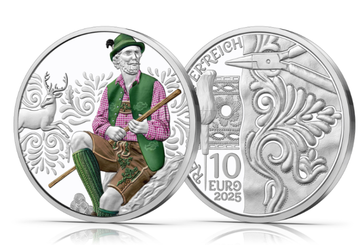 Coffret 10€ Euros Argent Autriche 925/1000 - 2025 "Aufdirndln – Lether"