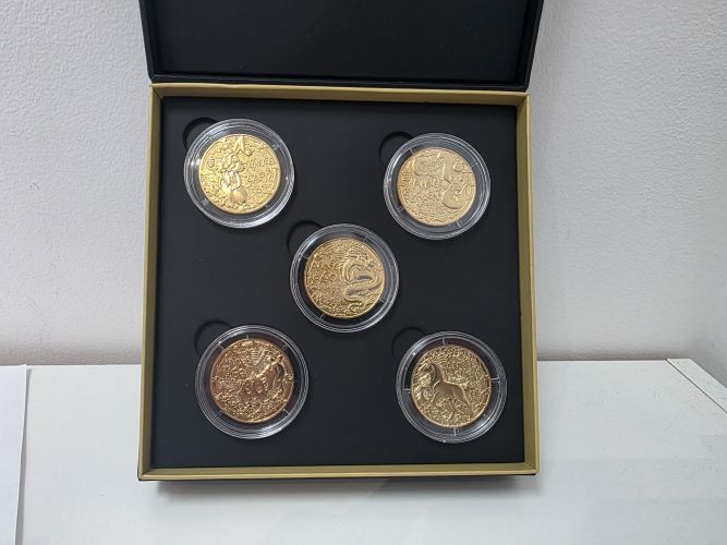 Coffret 5 x 1/4€ Euros France Zodiac 2022 a 2026