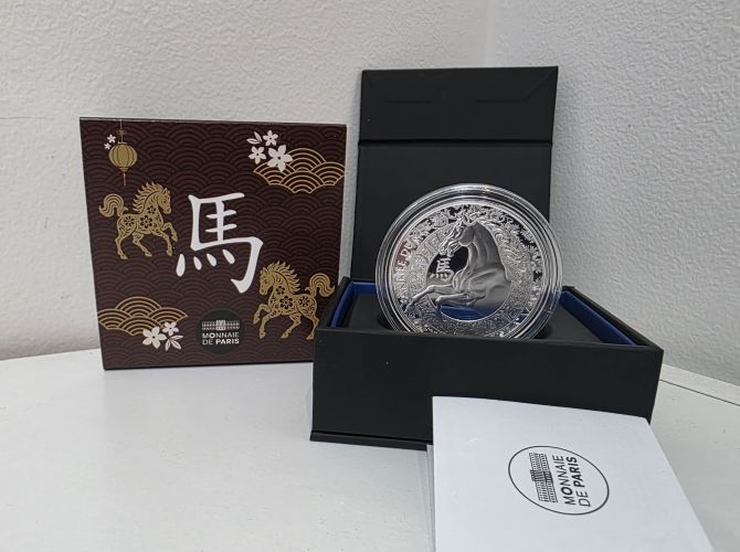 Coffret 10€ Euros Argent France 999/1000 Année du Cheval 2026