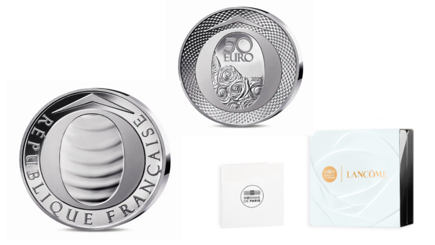 PREVENTE Coffret 50€ Euros Argent 999/1000 France Lancôme 2025 5 Oz