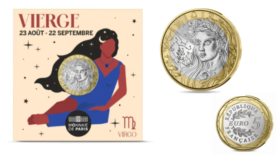 Coincard 5€ Euros UNC France 2026 Signe Astroo Zodiac Vierge