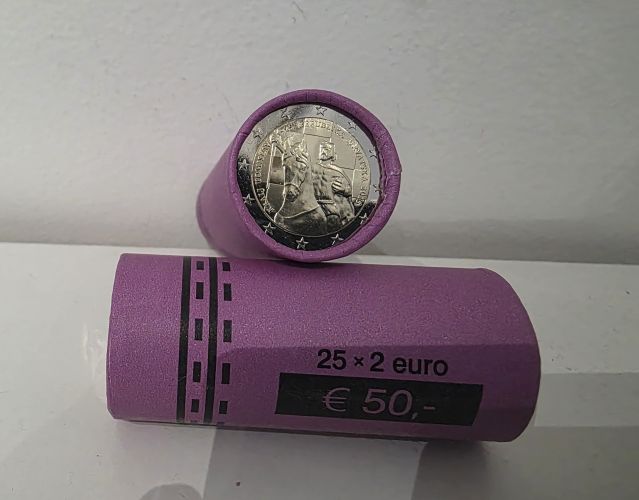 Rouleau 25 x 2€ Euros Commémorative Croatie 2025 Roi Tomislav UNC