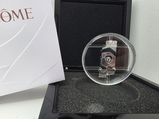 Coffret 10€ Euros Argent 999/1000 France Lancôme 2025 1 Oz Forme