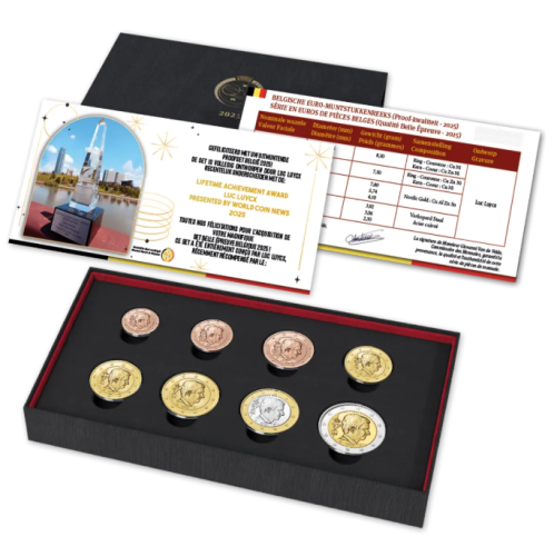 Coffret BE Proof Belgique 2025 - 8 pièces 1 centimes à 2€
