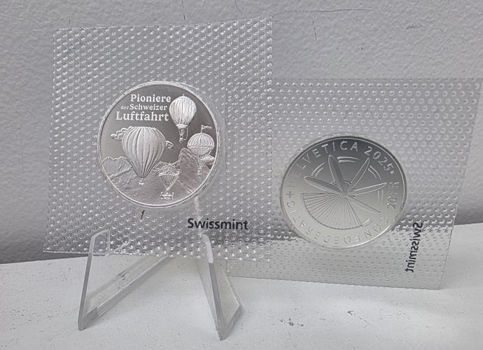 20 Francs Suisse Argent 999/1000 - 2025 - Pioniere Aviation BU - 20g