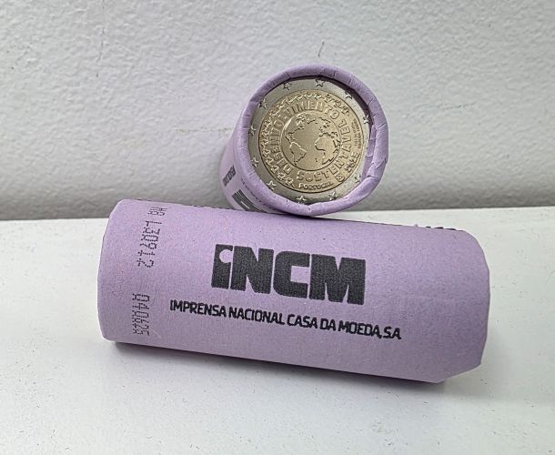 Rouleau 25 x 2€ Euros commemorative Portugal 2025 Developpement