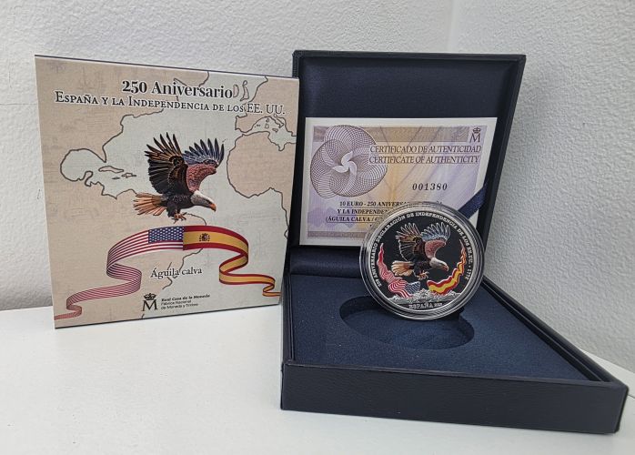 Coffret 10€ Euros Argent 925/1000 Espagne 2025 Georges Washington