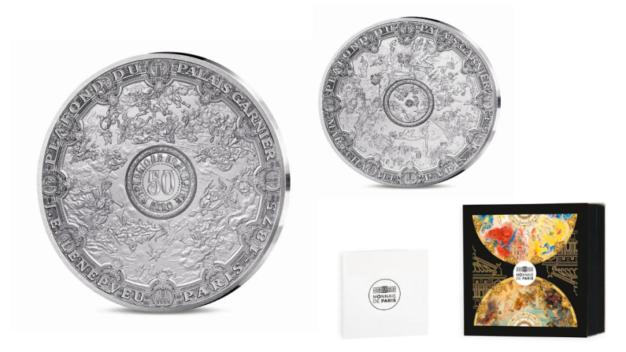 Coffret 50€ Euros Argent Silver 999/1000 France 2025 Palais Garnier