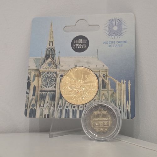 Lot 2€ + 1/4€ France 2025 Notre Dame de Paris !