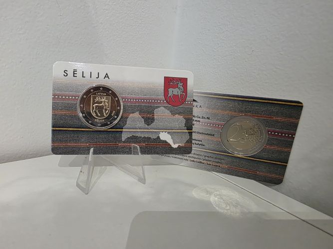 Coincard 2€ Euros Commémorative Lettonie 2025 Selija
