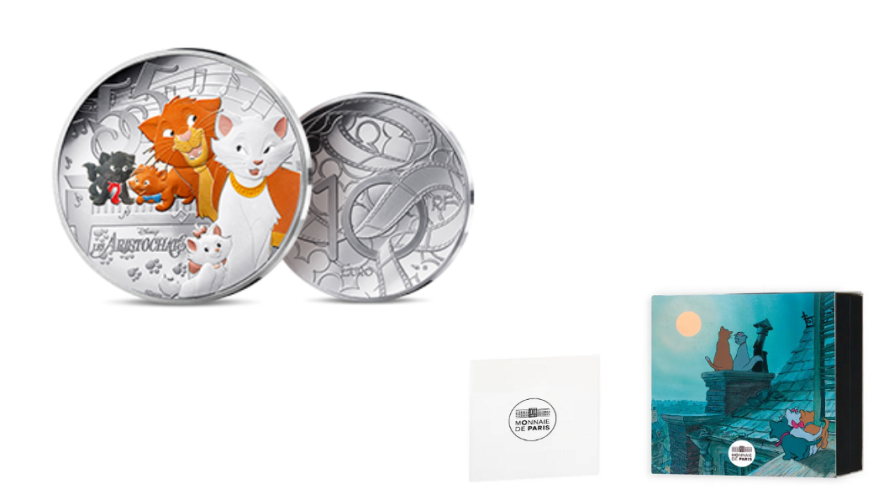 Coffret 10€ Euros Argent France 999/1000 - Disney 2025 Aristochats