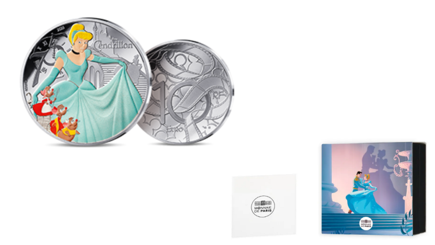 Coffret 10€ Euros Argent France 999/1000 - Disney 2025 Cendrillon