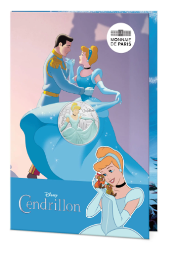 Cartelette10€ Euros Argent France 333/1000 - Disney 2025 Cendrillon