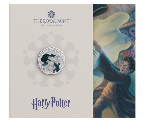 Coincard 0.5 Pound Royaume Uni 2025 Harry Potter ''Patronus'' COLORISEE