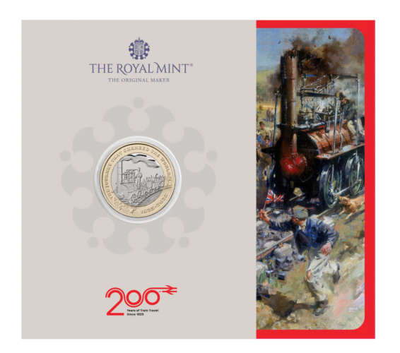 Coincard 2 Pounds BU 2025 Royaume Uni - 200 Years Railway