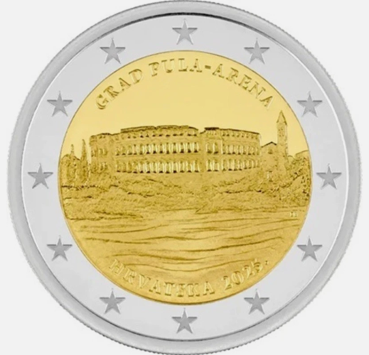 PREVENTE 2€ Euros Commémorative Croatie 2025 - Arene Pula