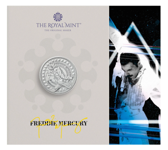 Coincard 5 Pounds BU 2025 Royaume Uni - Freddie Mercury