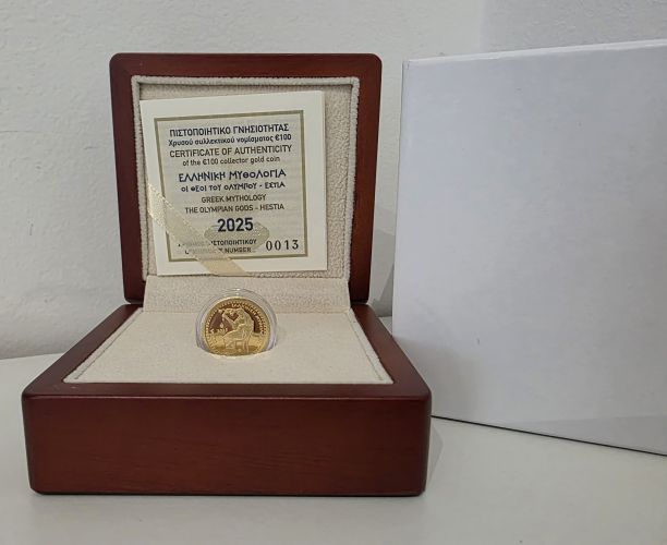 Coffret 100€ Euros Or Gold 999/1000 Grèce 2025 HESTIA