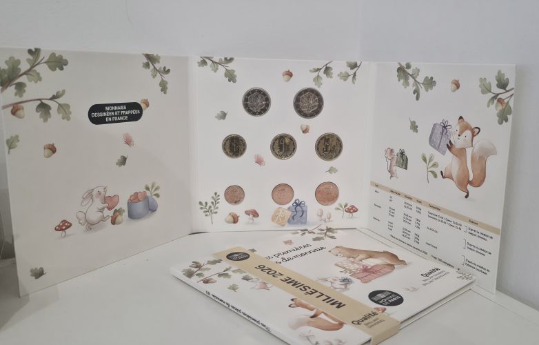 Coffret Euros France 2026 Naissance BU - 1 centimes à 2€