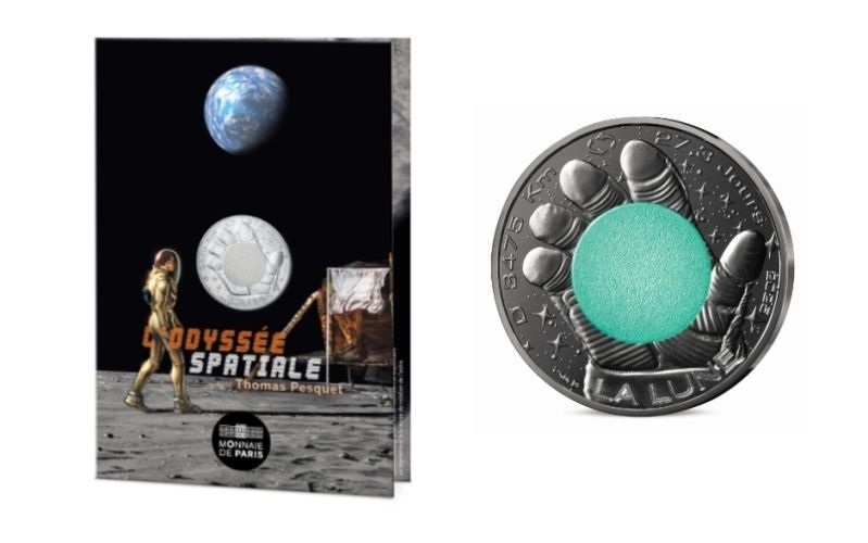 Cartelette 10€ Argent 2025 - 333/1000 Thomas Pesquet LUNE