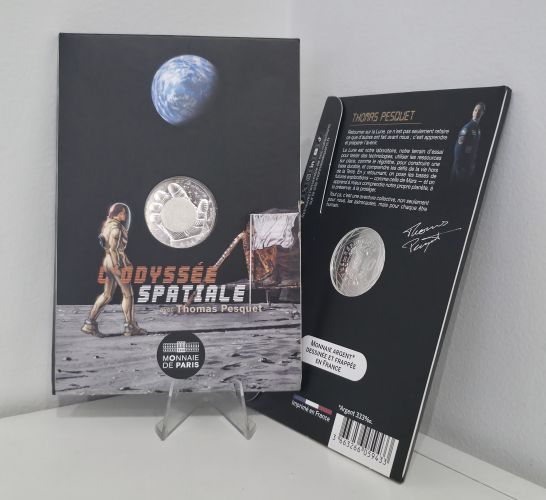 Cartelette 10€ Argent 2025 - 333/1000 Thomas Pesquet LUNE