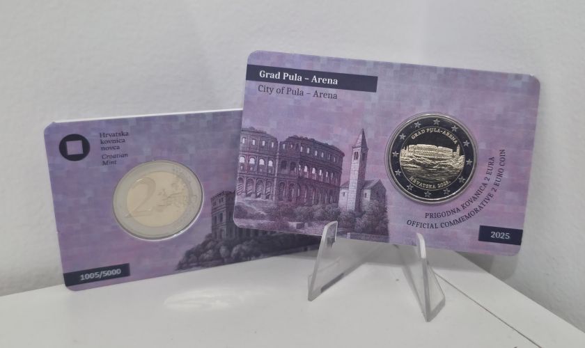 Coincard BU 2€ Euros Commemorative Croatie 2025 Pula