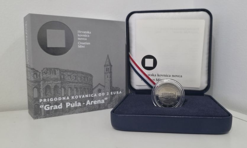 Coffret BE Proof 2€ Euros Commemorative Croatie 2025 Pula