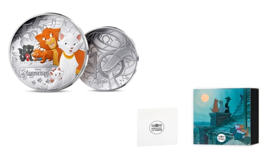Coffret 10€ Euros Argent France 999/1000 - Disney 2025 Aristochats